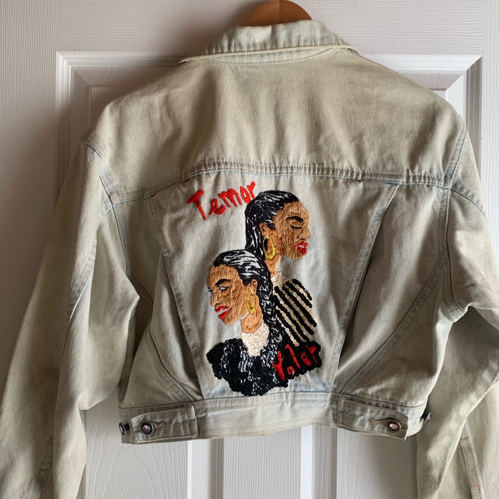 Vintage LA Gear hand embroidered Sade